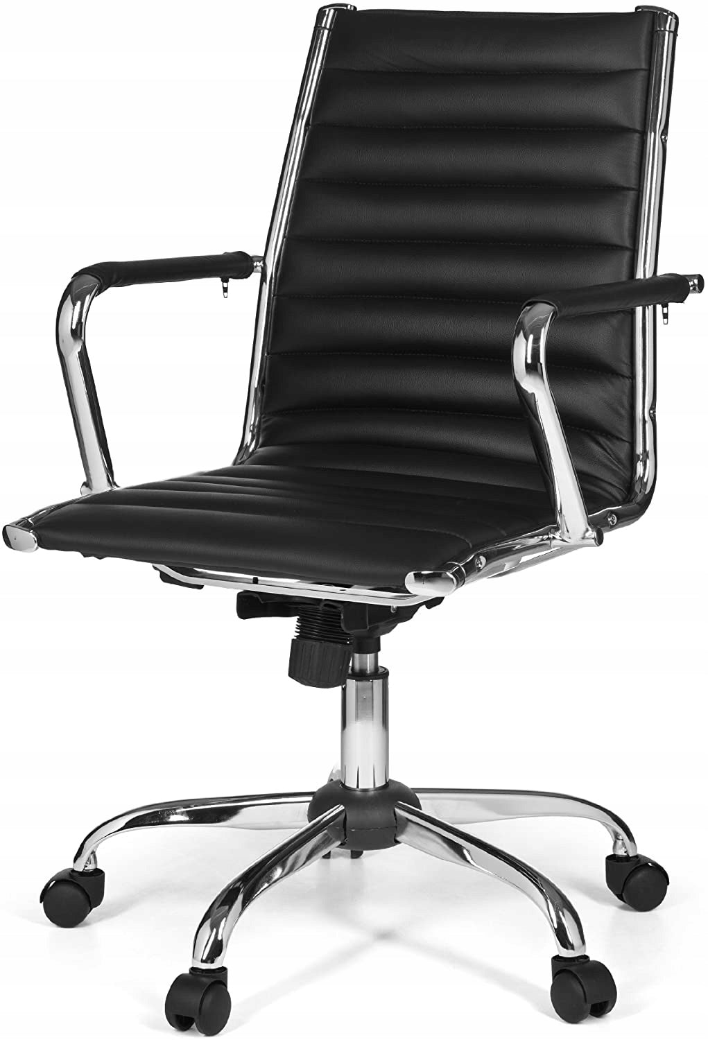 Office chair swivel chair black leather 24h Brand no brand