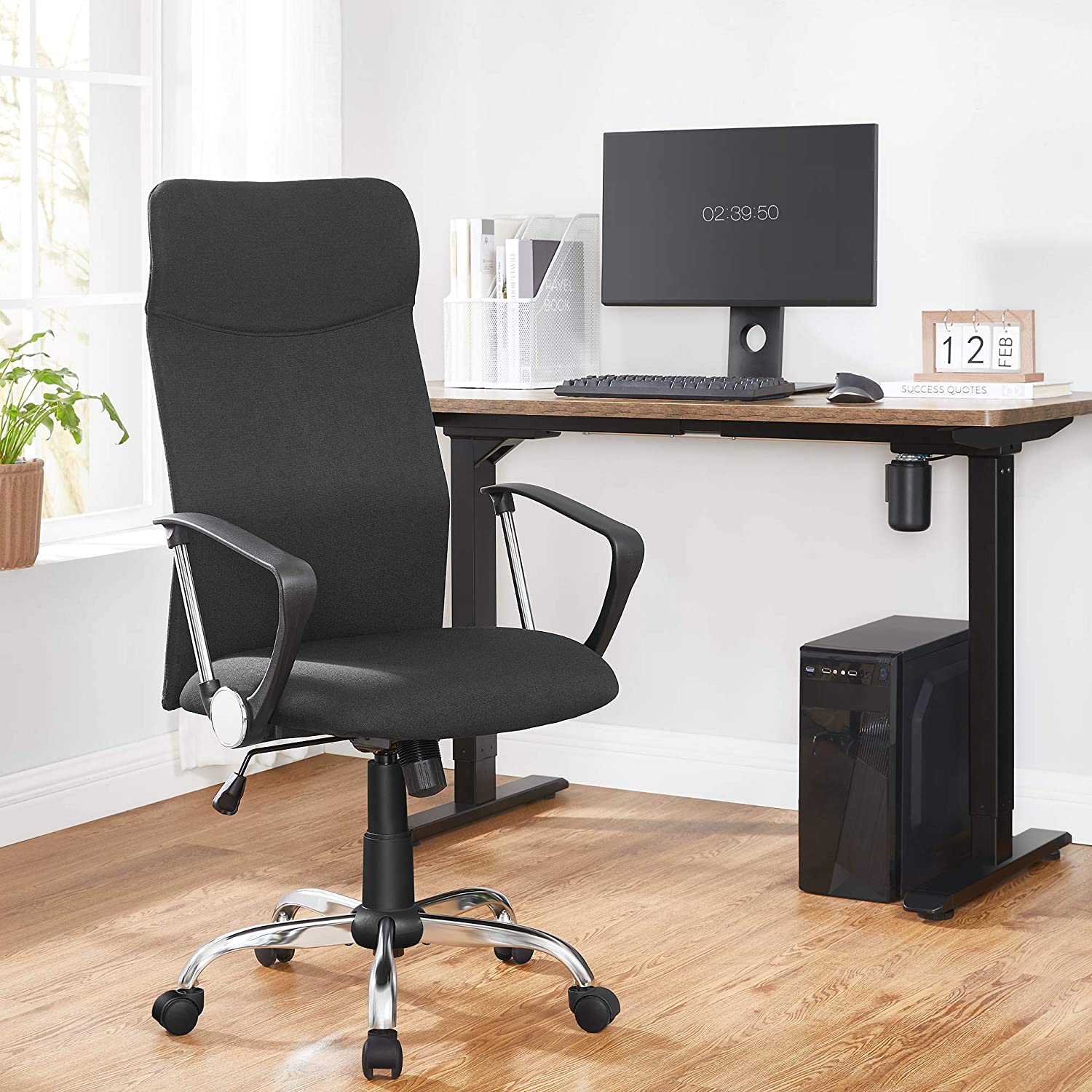 Office chair swivel chair on wheels for office + Manufacturer code OBN034homeB01