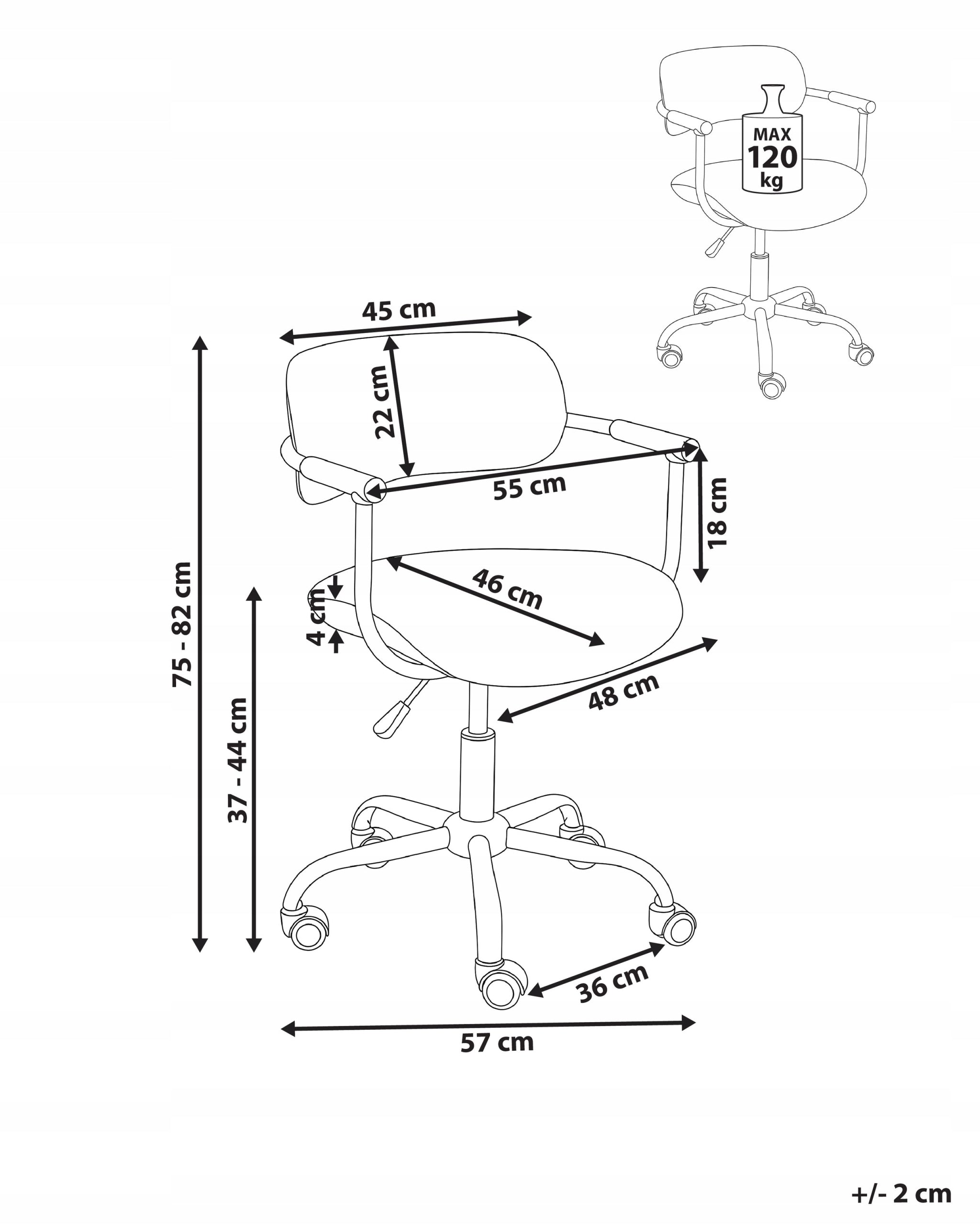 Office chair swivel height adjustment beige Medical device no