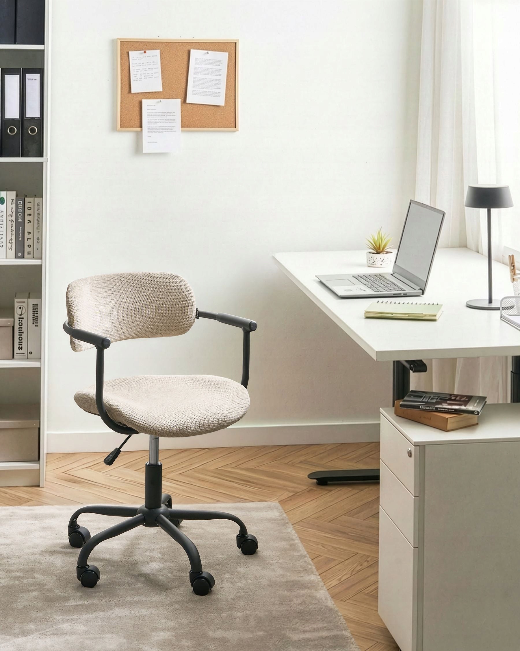 Office chair swivel height adjustment beige Packaging status original