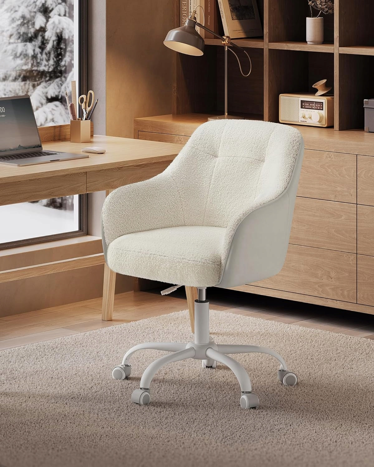 Office chair swivel height adjustment load capacity up to 110 kg white Packaging status original
