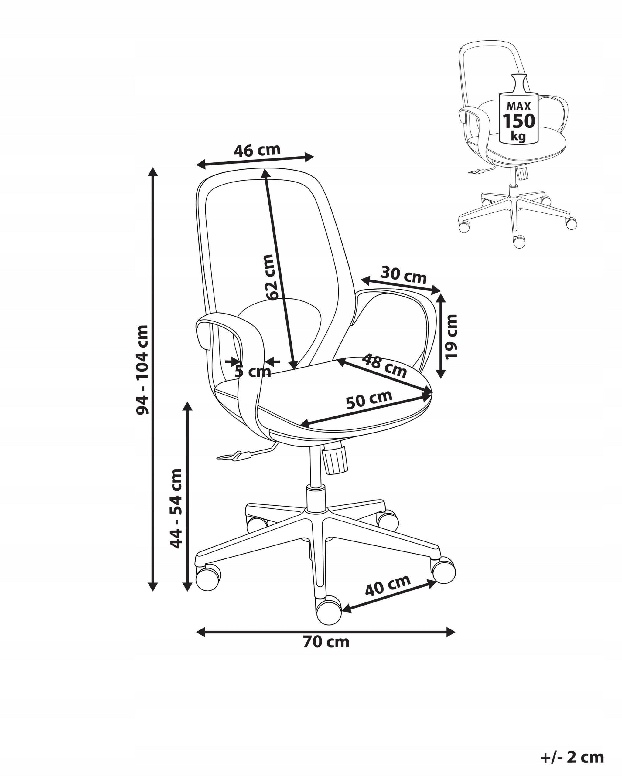 Office chair swivel net height adjustable blue Medical device no