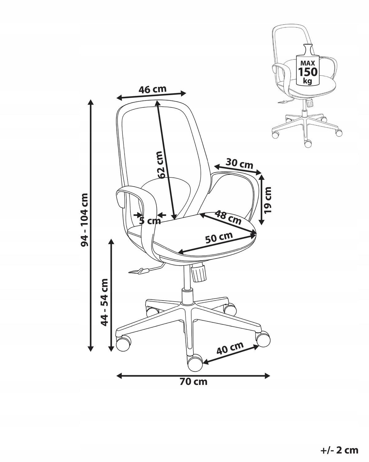 Office chair swivel net height adjustable grey Medical device no