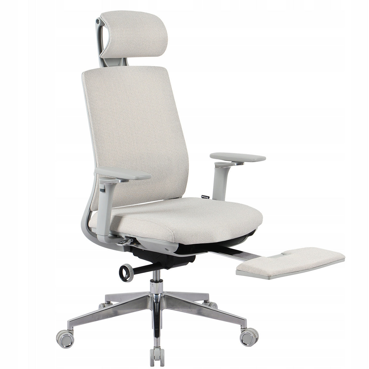 Office chair with Footrest Swivel ERGONOMIC Spacetronik white