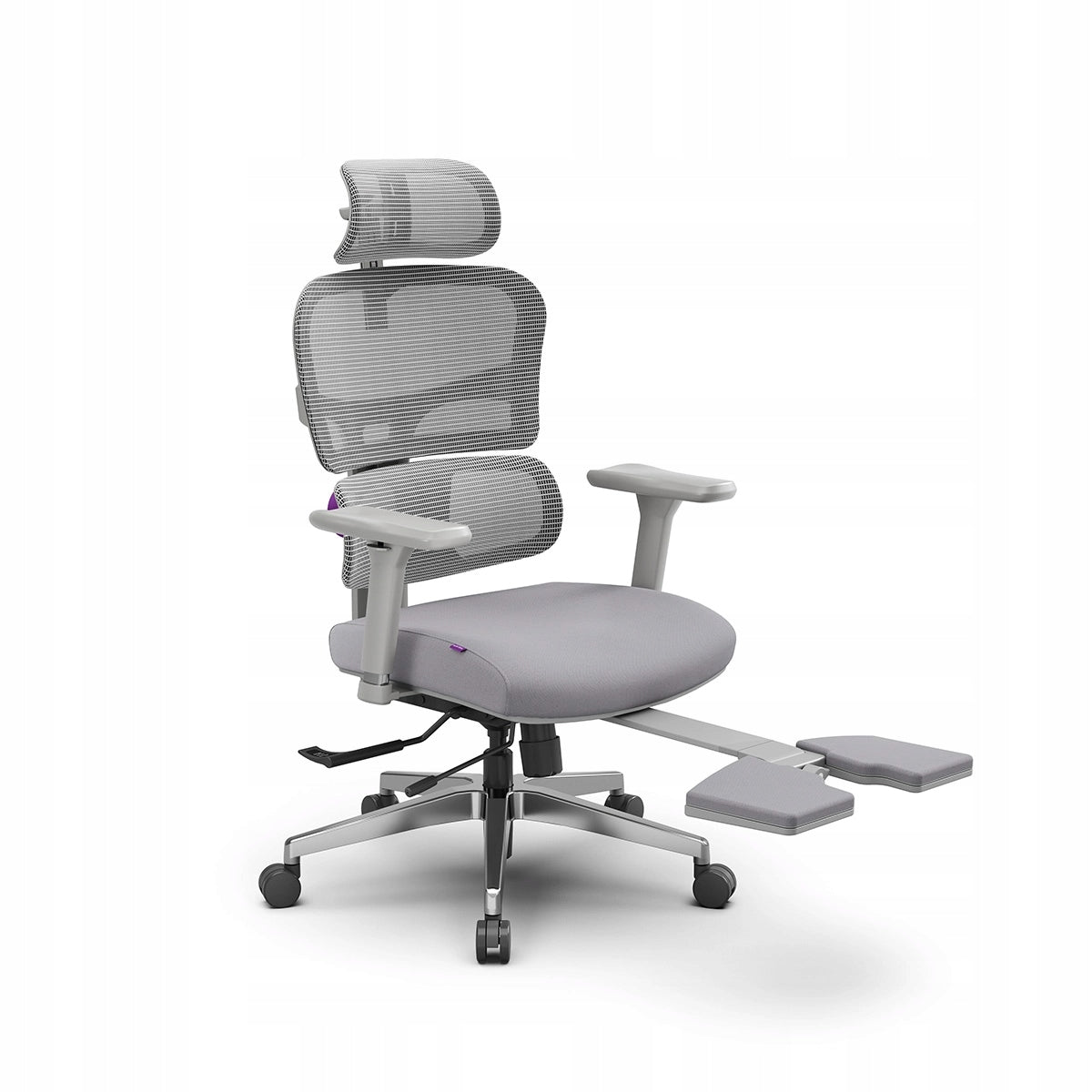 Office chair with ergonomic footrest 136 kg Spacetronik swivel grey