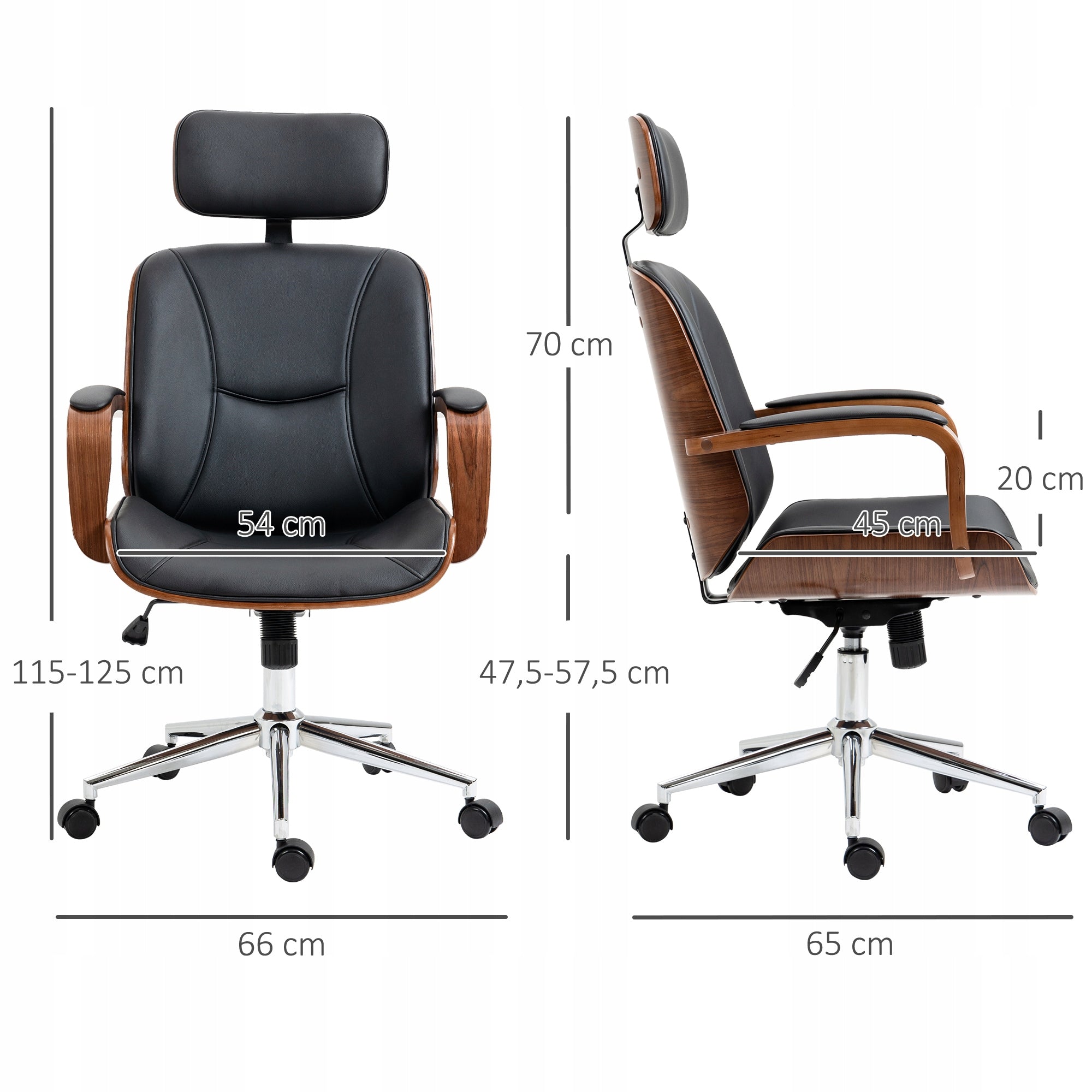 Office chair with high backrest and detachable headrest Packaging status original