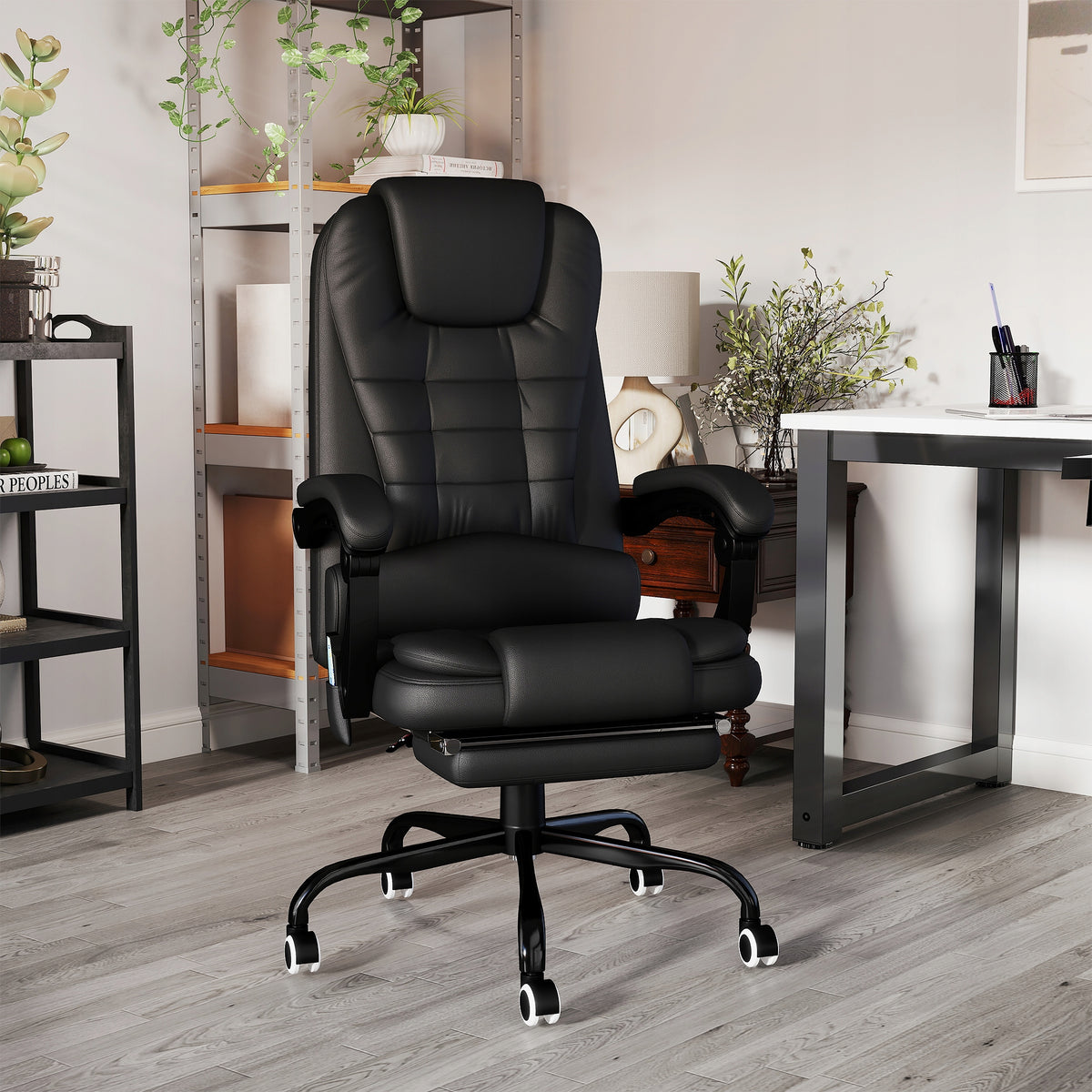 Office massage chair Vinsetto black 67 x 79 x 111-121 cm Medical device no