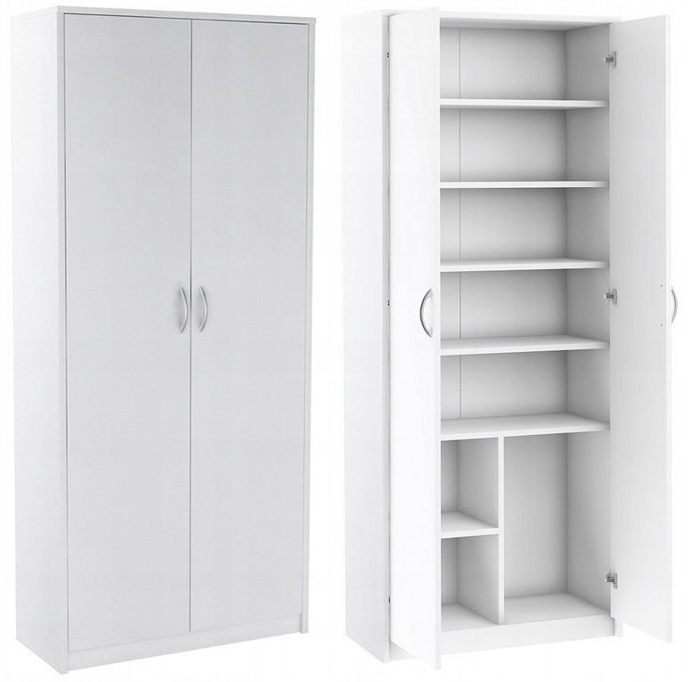 Office shelving unit closed cabinet R4 WHITE ROB