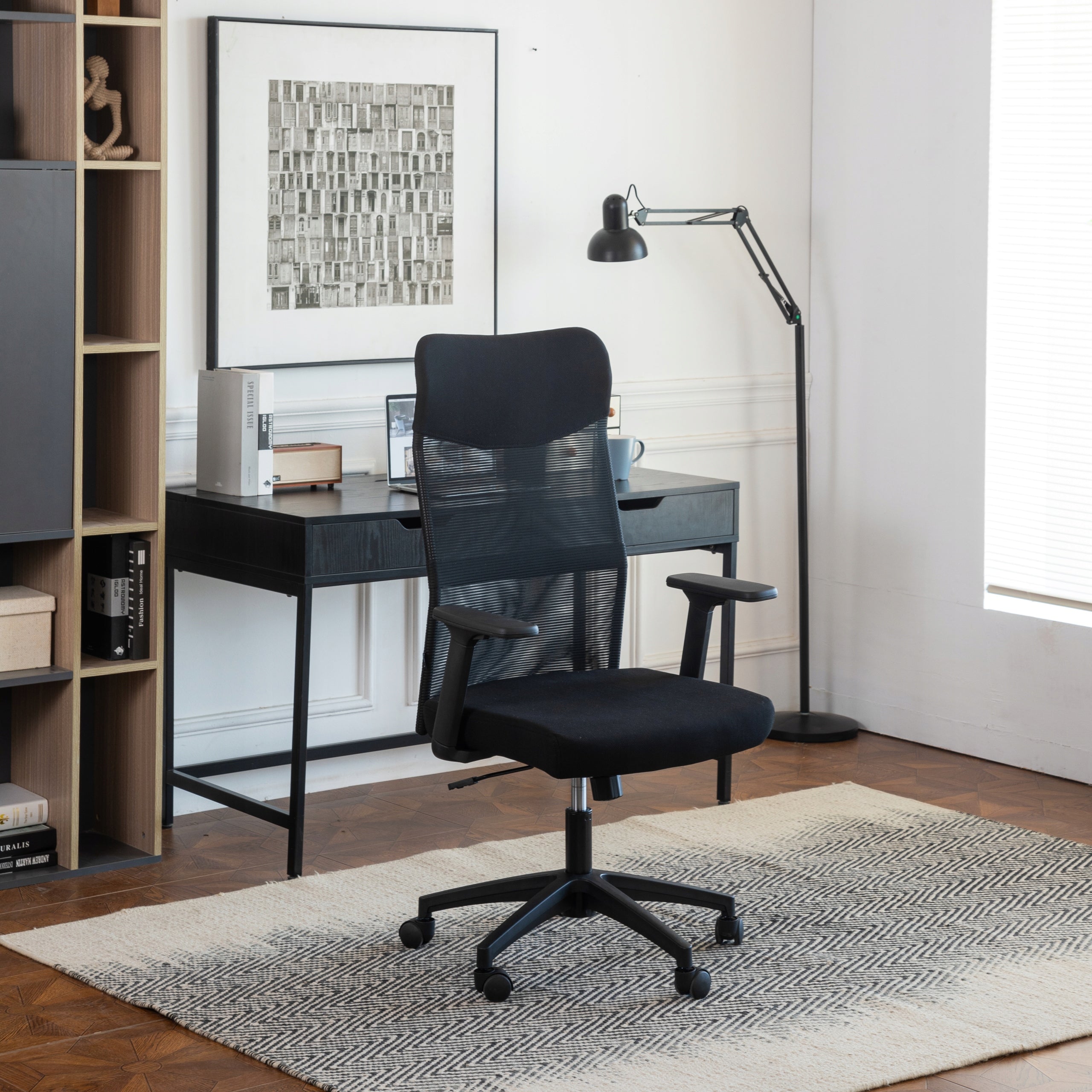 Office swivel chair COBRA OFFICE ONE HF302BK black Manufacturer code HF302BK czarny