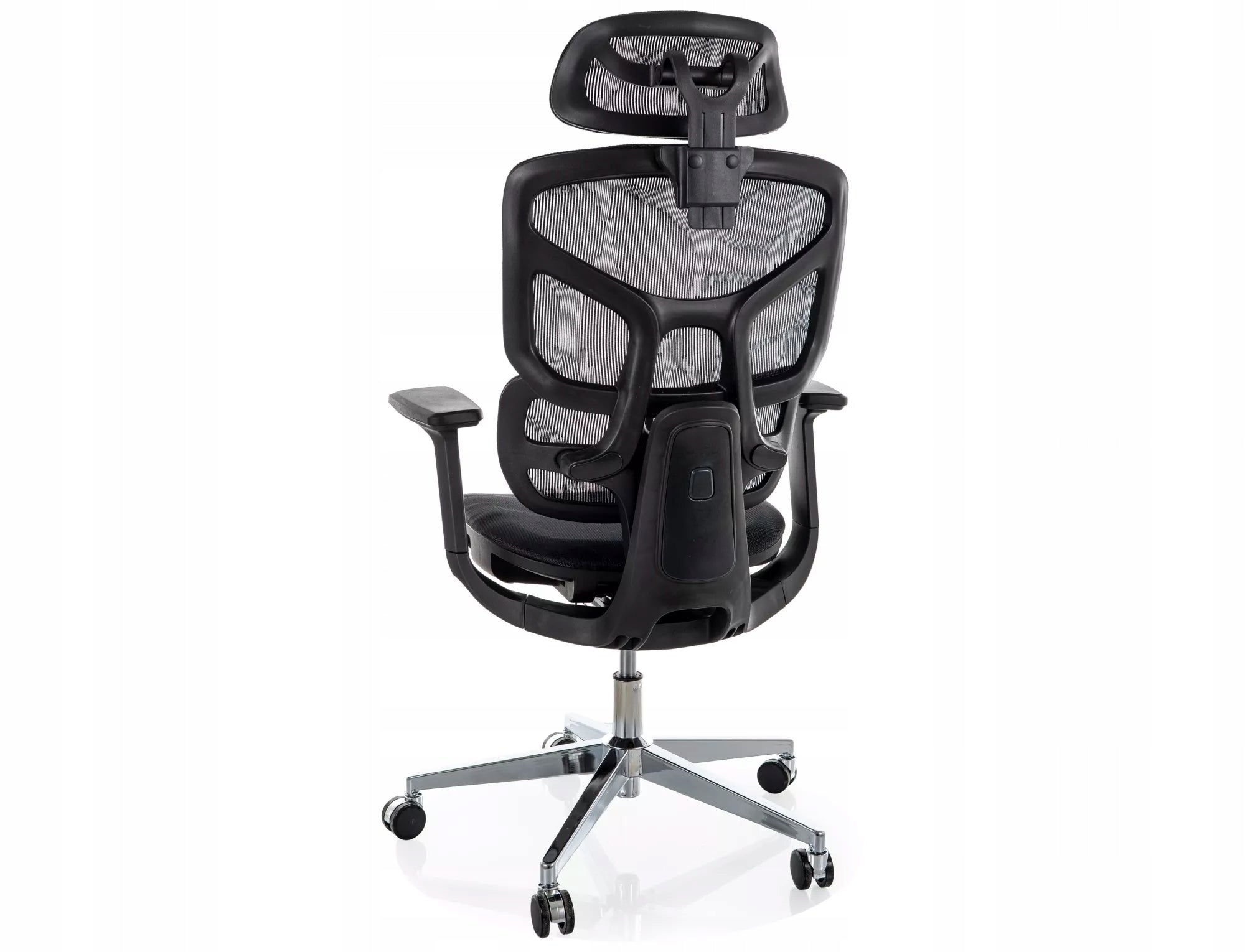 Office swivel chair EQ-1 ergonomic adjustable headrest mesh BLACK Manufacturer code OBREQ1C