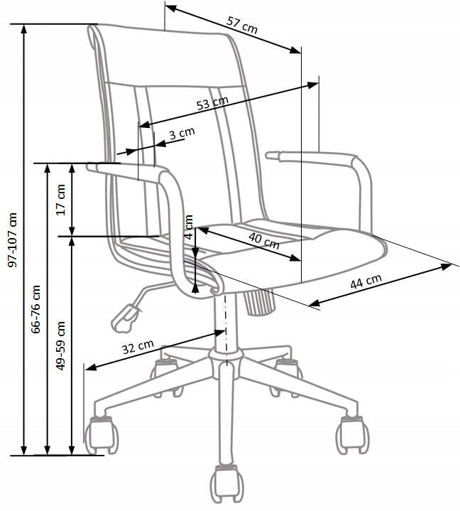 Office swivel chair Faux leather white up to 100 kg Ivy EAN (GTIN) 4027207117016