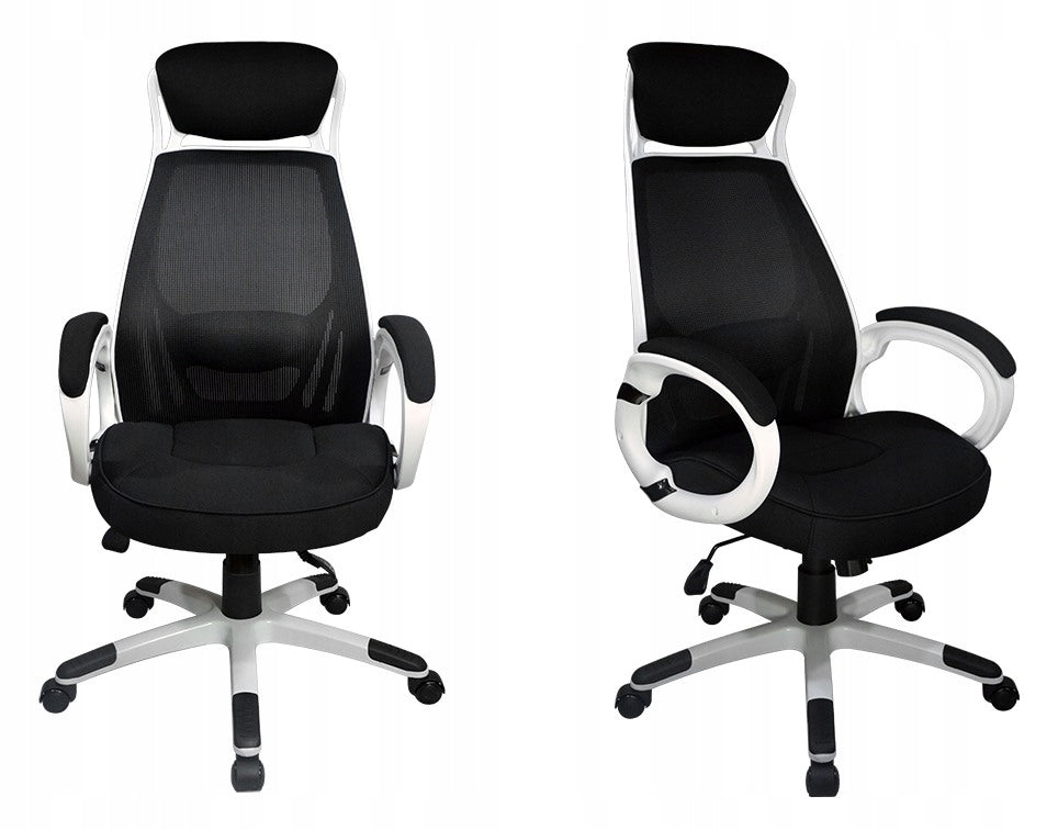 Office swivel chair Q-409 black EMPLOYEE black/white up to 130 kg