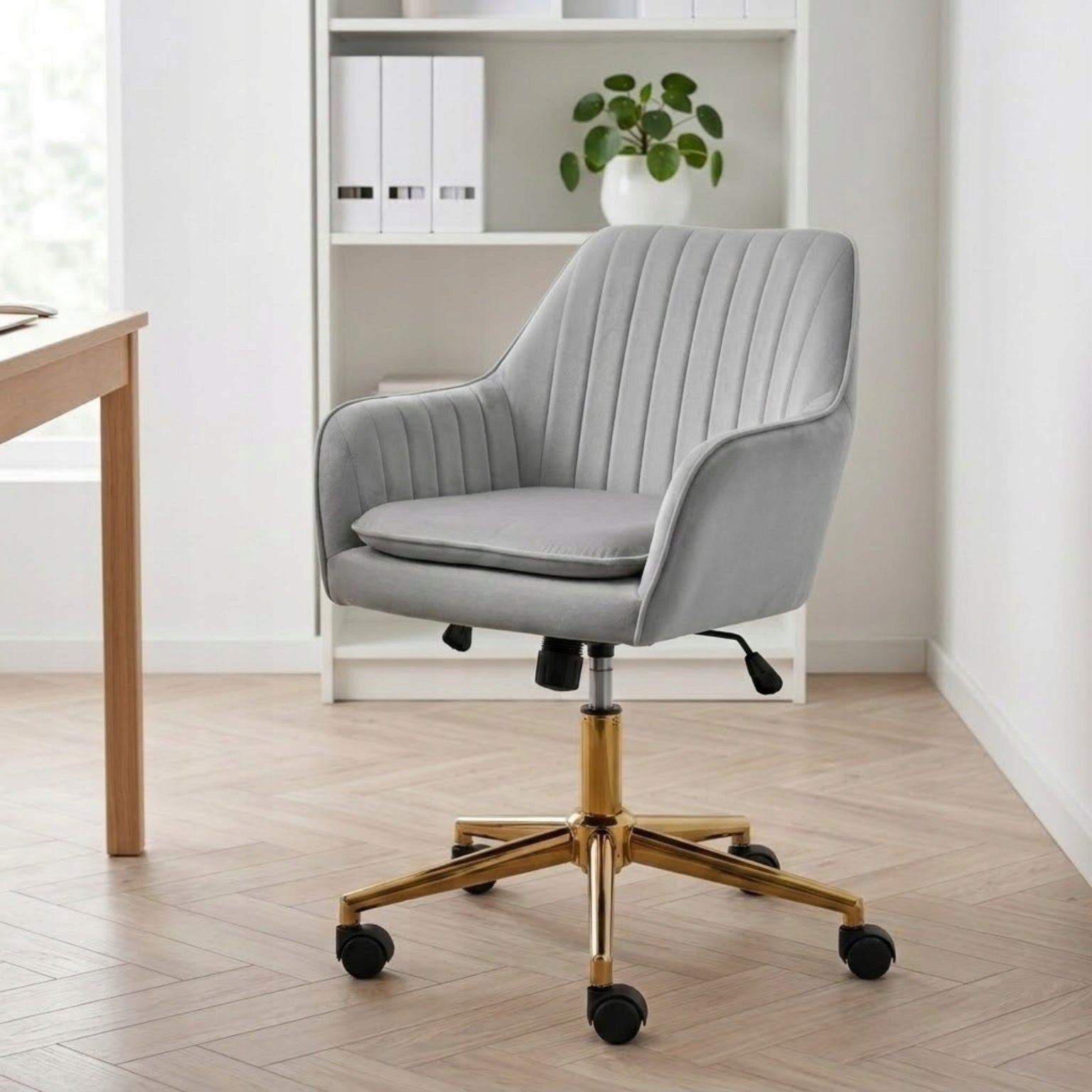 Office swivel chair desk chair comfortable adjustable velour Manufacturer code 1x1624 młodzieżowe pikowane do toaletki