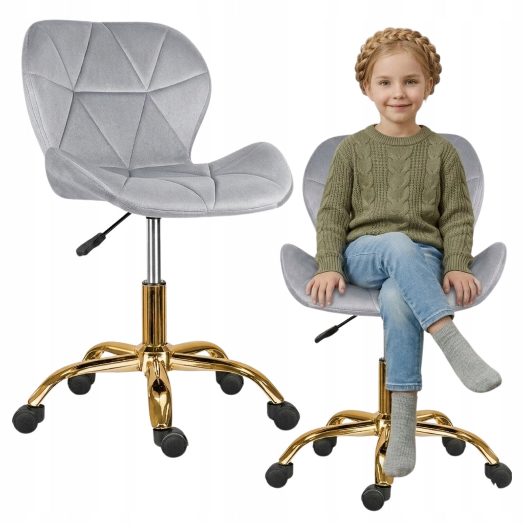 Office swivel chair office desk chair velour comfortable grey Packaging status original