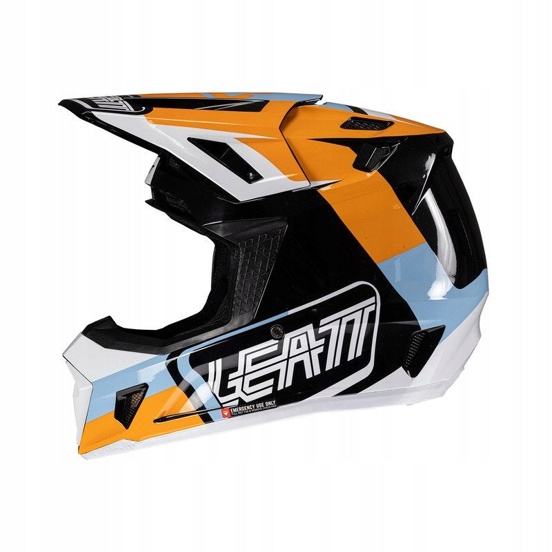 Offroad helmet with goggles LEATT KIT MOTO 7.5 V25 ORANGE S +FREEBIES Manufacturer Leatt