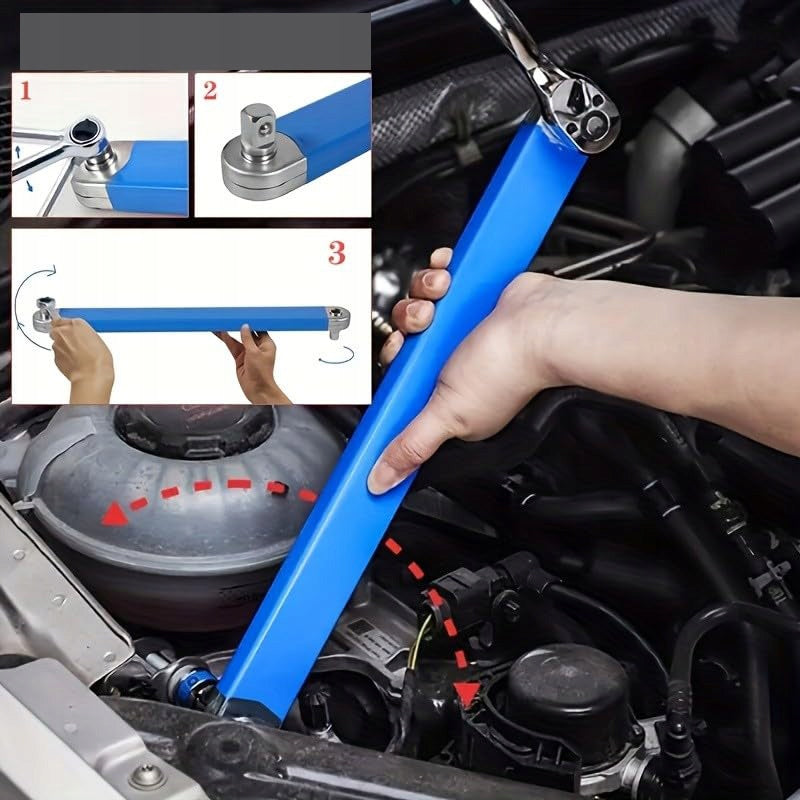 Offset Extension Wrench Set 39cm Carbon Steel 5 Pcs Brand no brand