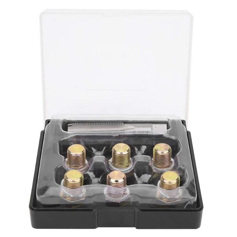 Oil Drain Plug Thread Repair Kit M13 Install Faster Replace Parts Carry Packaging status no packaging