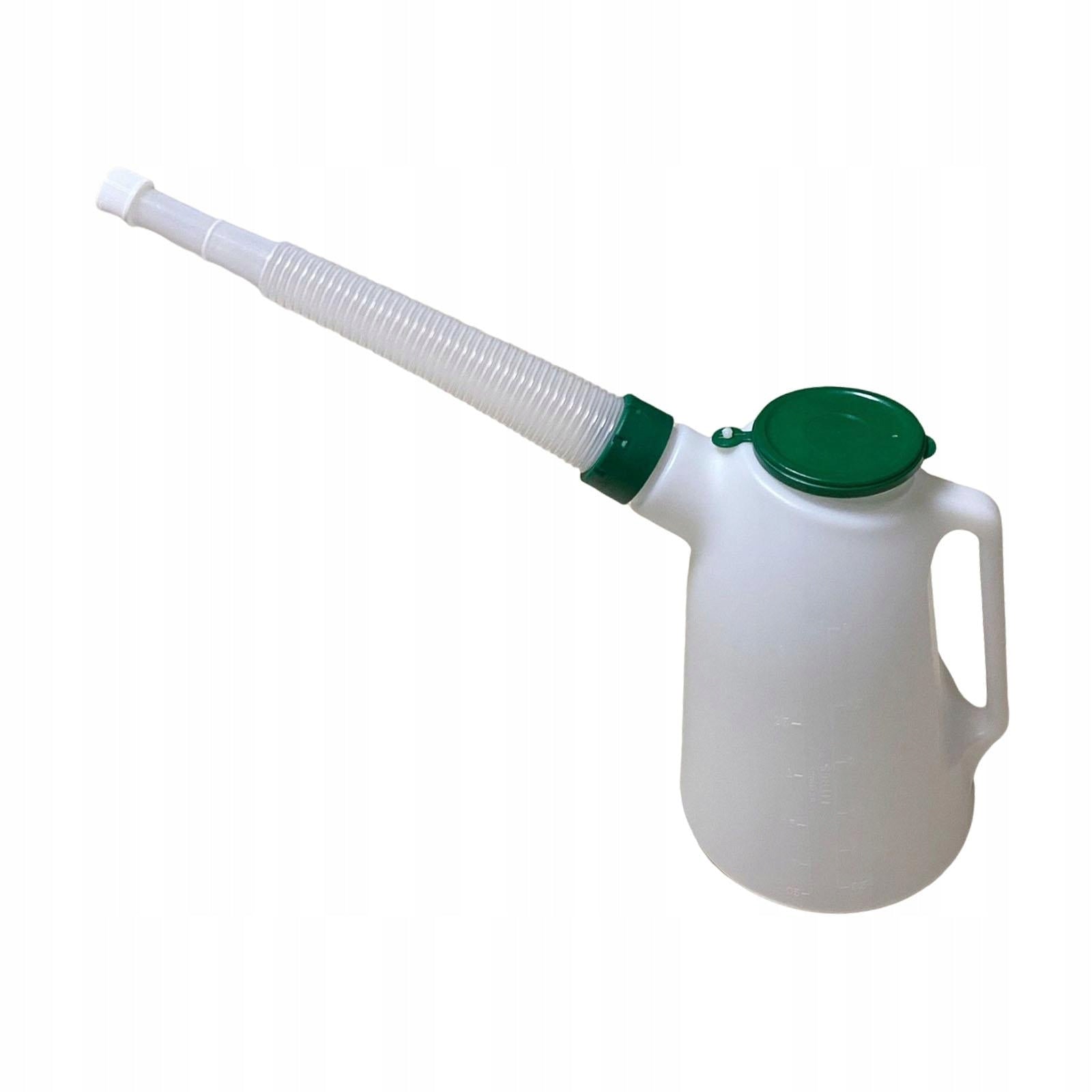Oil Jug with Pouring Flexible Spout Oil Dispenser for Car Garage 2L