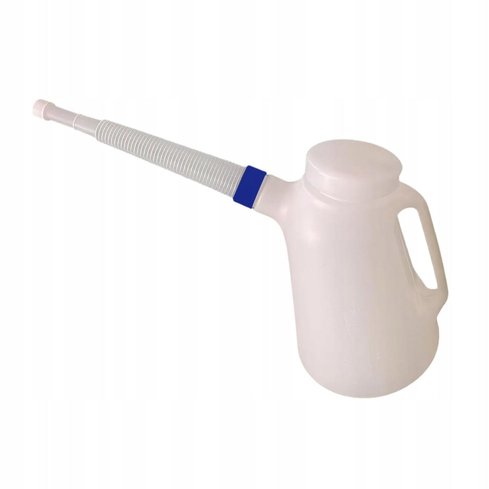 Oil Measuring Dispensing Jug with Lid and Cap 5L Oil Measuring Blue