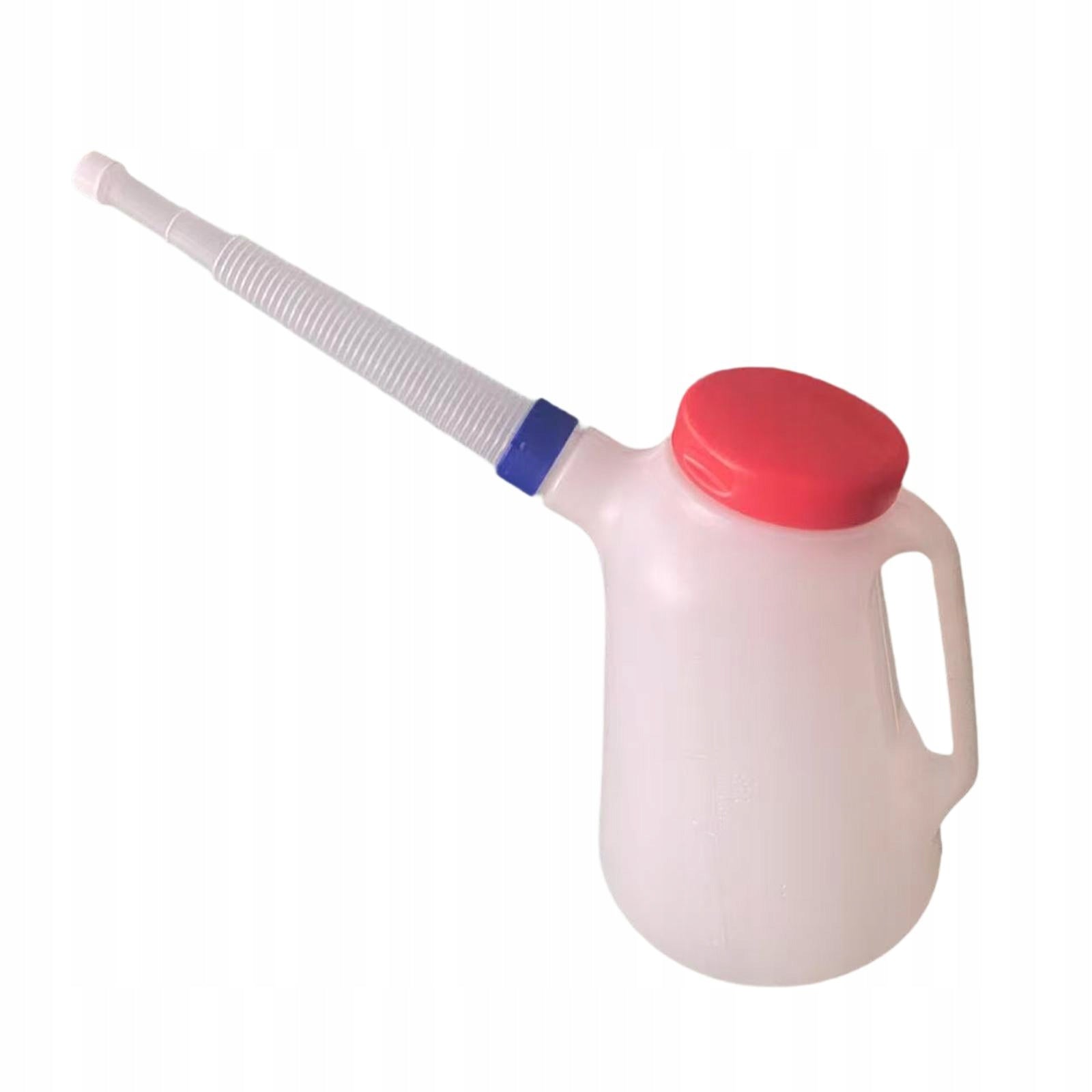 Oil Measuring Jug Oil Pot with Scale Sturdy Leakproof with Cap 5L blue ring Packaging status original