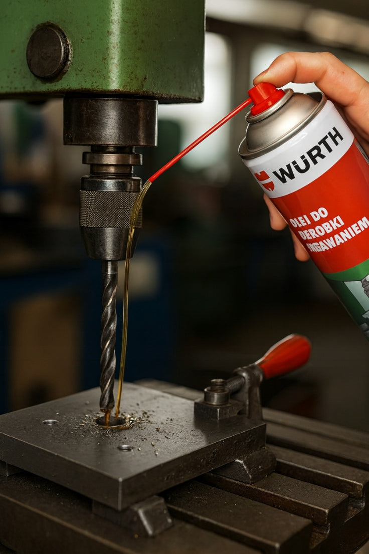 Oil for drilling threading machining WURTH Packaging status original