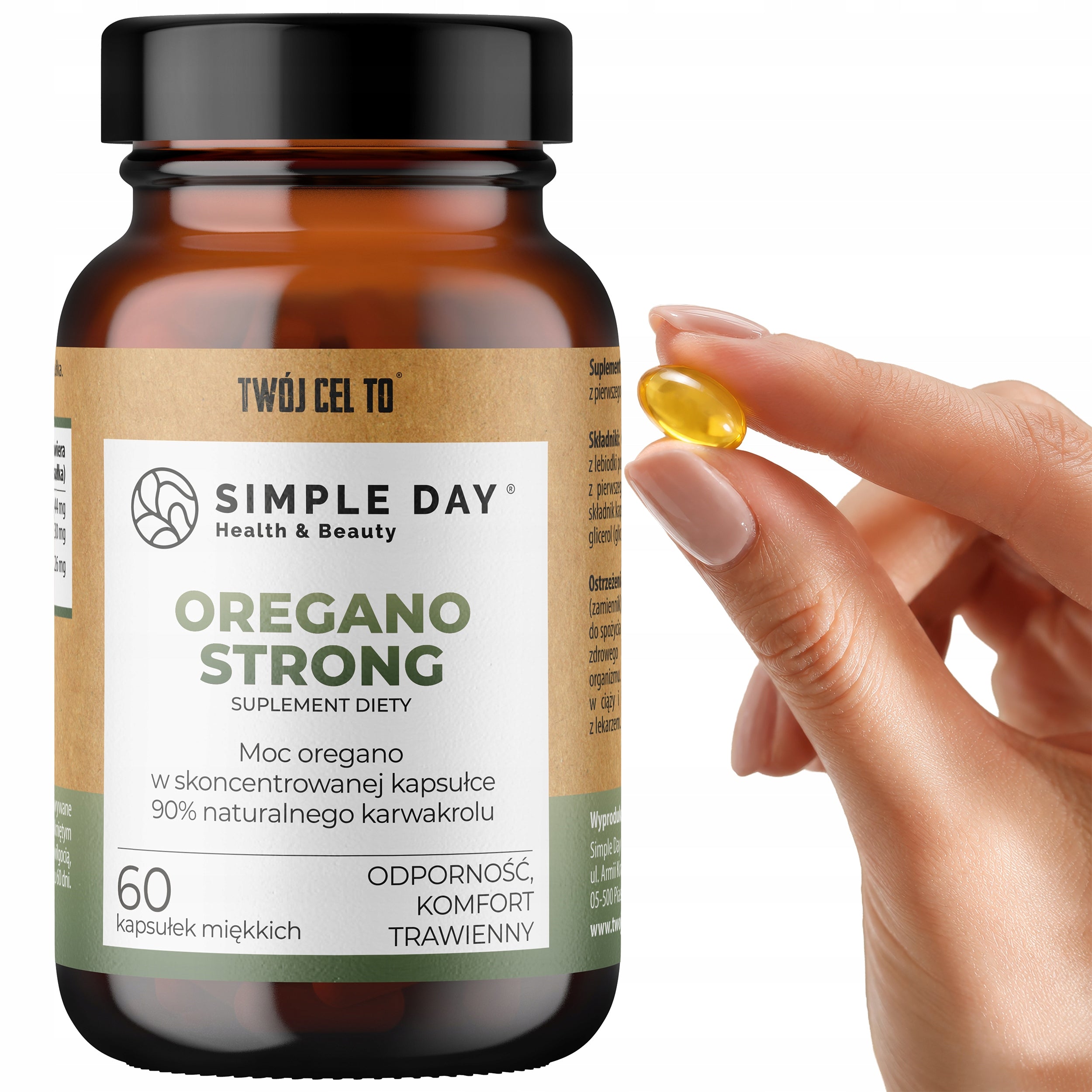 Oil with Oregano Strong NATURAL 90% CARVACROL RESISTANCE