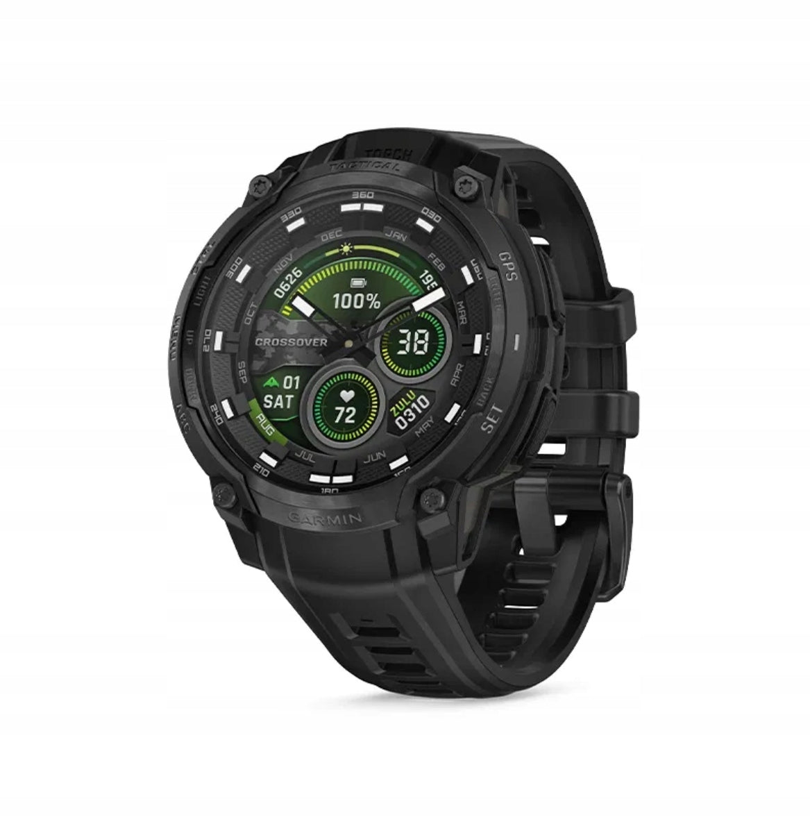 Okosóra Garmin Instinct Crossover AMOLED fekete