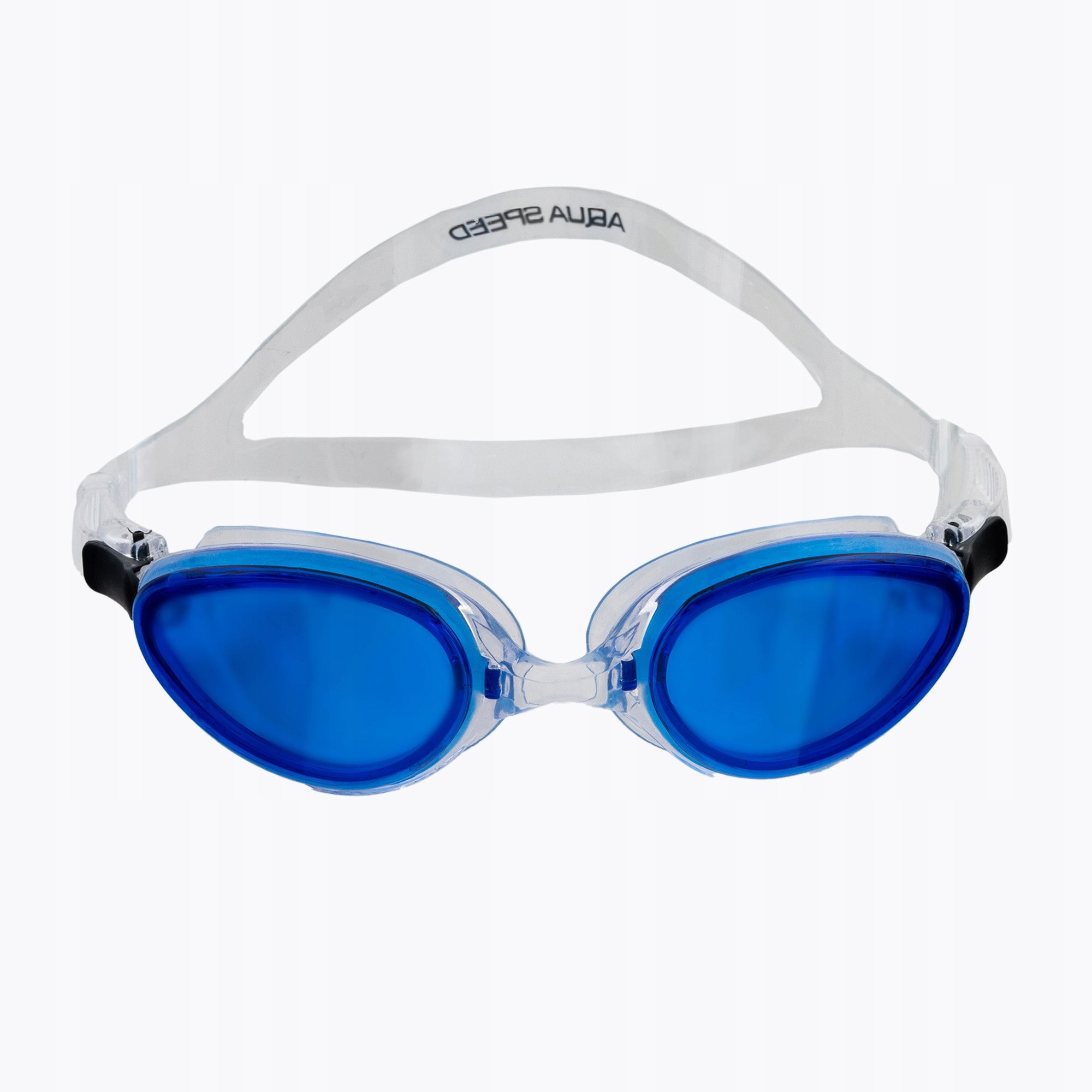 Schwimmbrille für Kinder AQUA-SPEED SONIC Junior, weiß/blau
