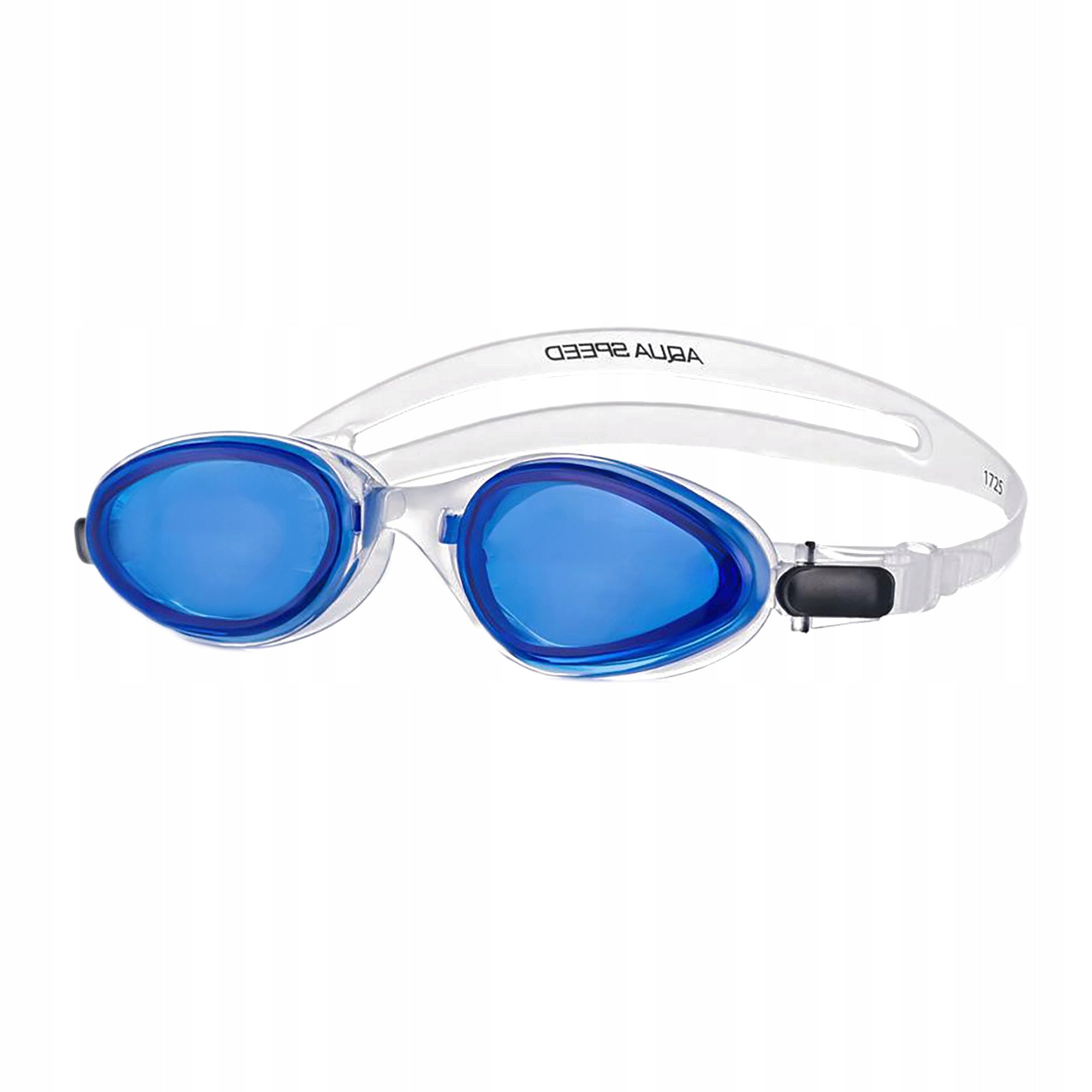 Schwimmbrille für Kinder AQUA-SPEED SONIC Junior, weiß/blau