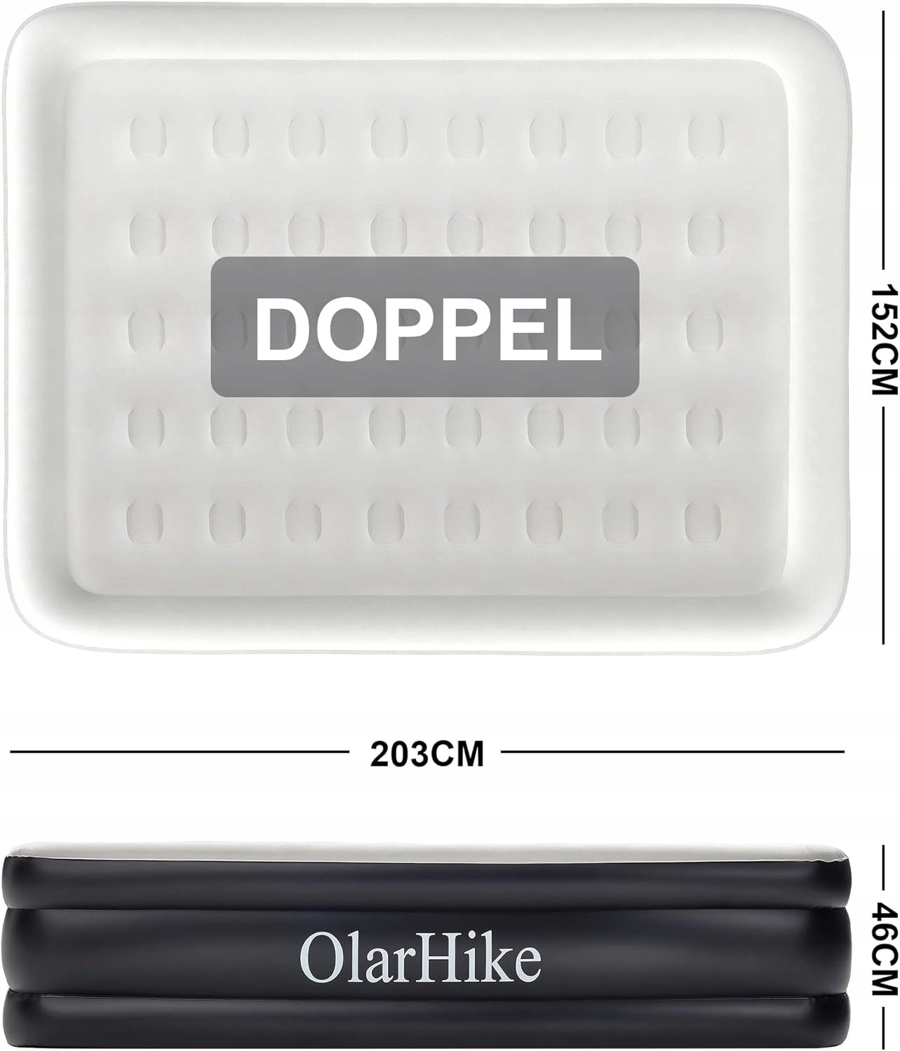 Olarhike Mattress Bed Inflatable Pump 203x152x46cm Manufacturer code 860003944462