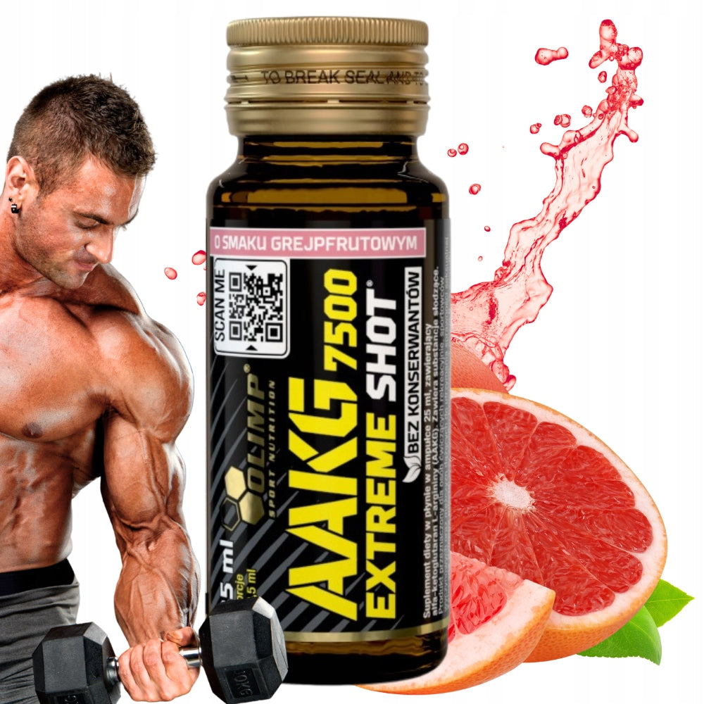 Olimp AAKG 7500 EXTREME SHOT 25ml Larginine pre-WORKOUT shot GRAPEFRUIT