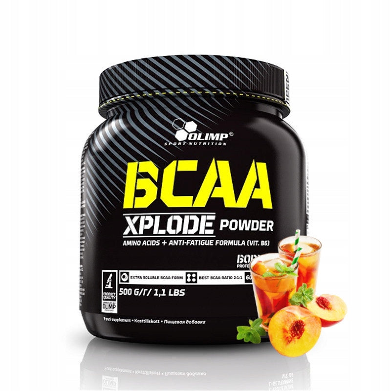 Olimp BCAA XPLODE POWDER Amino Acids Regeneration Ice Tea Peach 500g