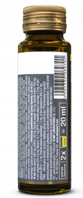 Olimp Blackweiler Shred Shot 60 ml Lemon Apple Shoot Pre-Workout Strength Expiration date at least six months from the date of purchase