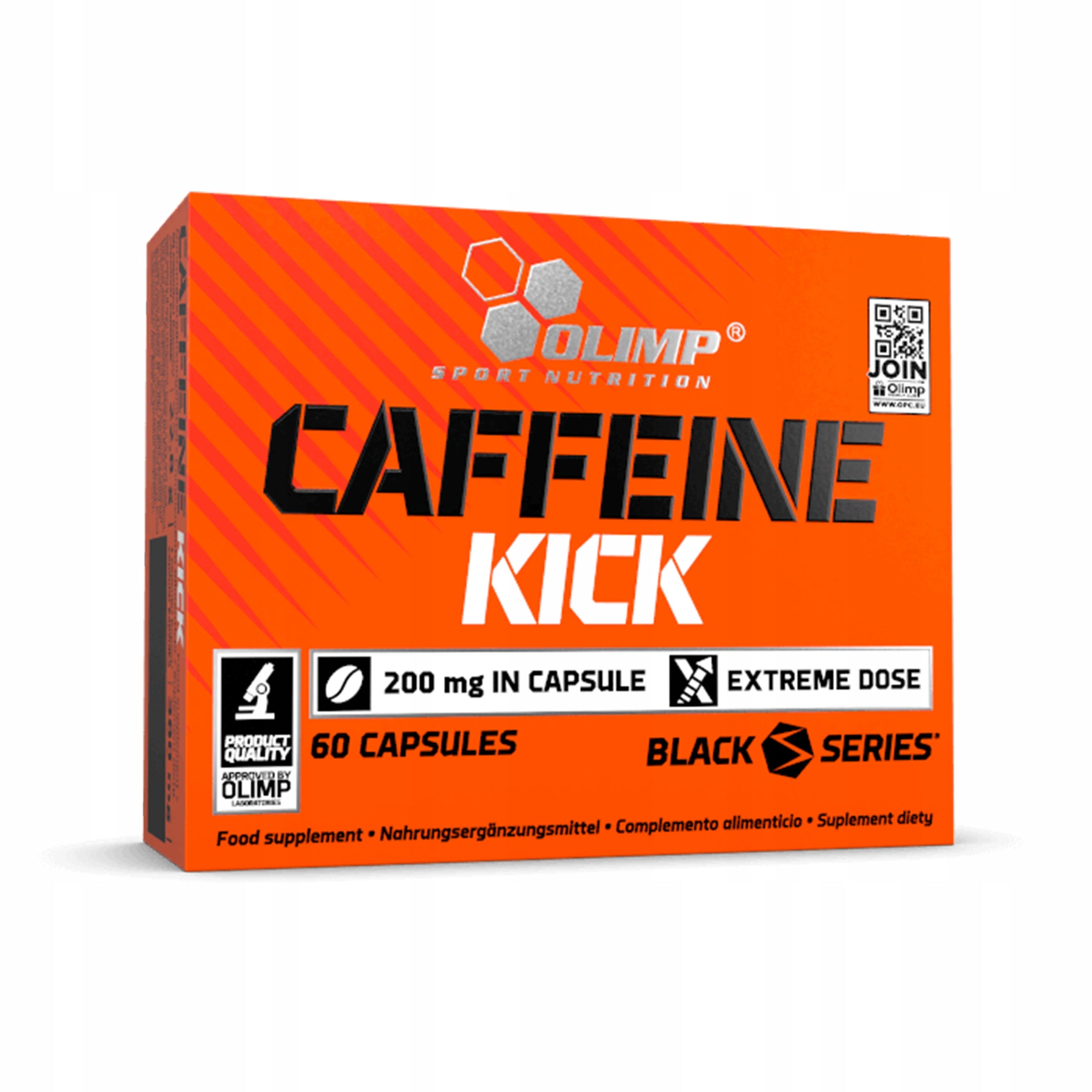 Olimp CAFFEINE KICK 200mg 60caps CAFFEINE ENERGY Stimulation