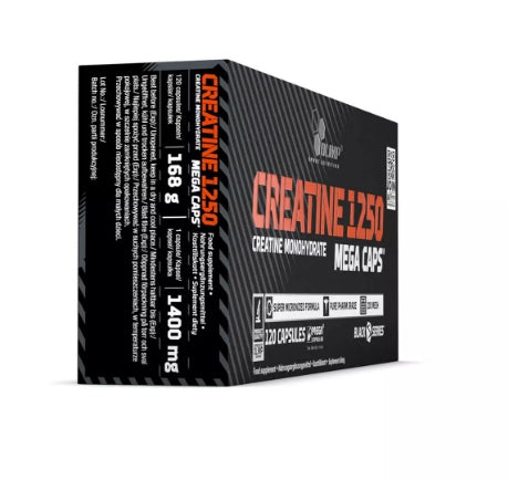 Olimp Creatine Mega Caps 60 caps. 2 Blisters Creatine Monohydrate Creatine Expiration date at least 1 year from the date of purchase