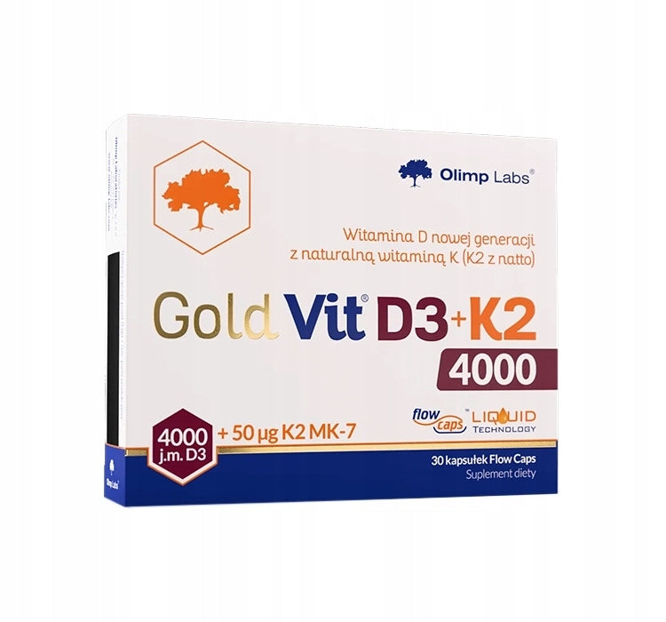 Olimp Gold Vit D3 + K2 4000 dietary supplement 30 capsules