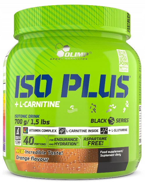 Olimp Iso Plus Isotonic with L-Carnitine Powder ORANGE A D B2 B1 700g Expiration date at least six months from the date of purchase