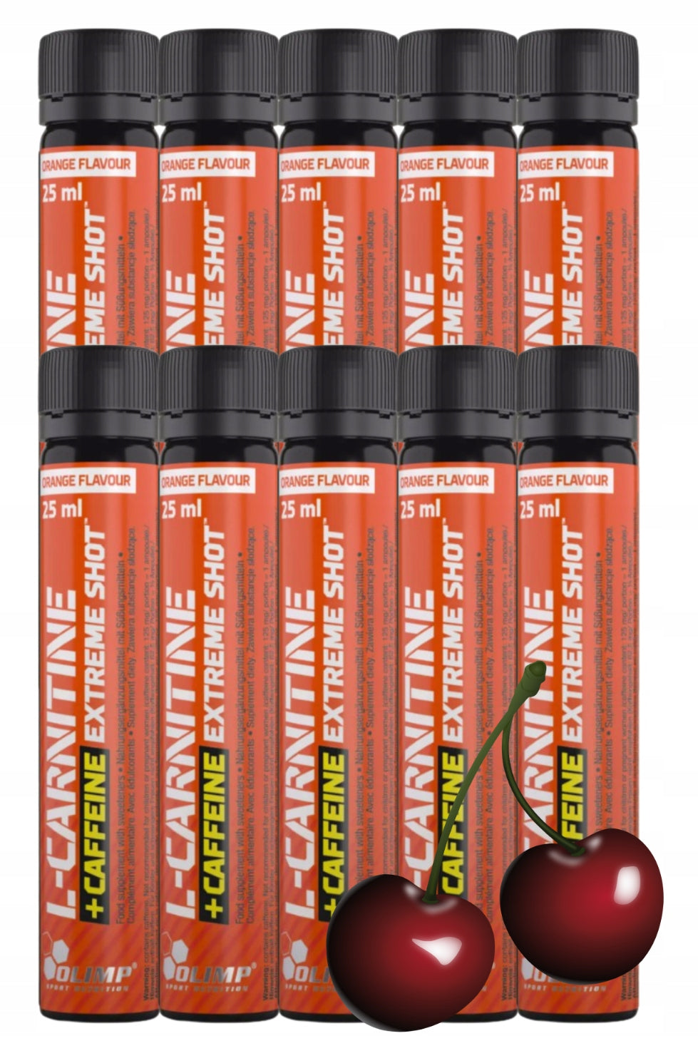 Olimp L-Carnitine+ Caffeine Extreme Shot 10x25ml Cherry L-Carnitine Caffeine