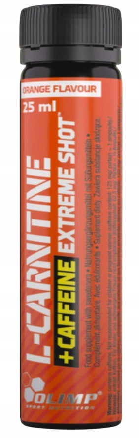 Olimp Nutrition L-Carnitine + Caffeine Extreme shot caffeine 25ml Orange