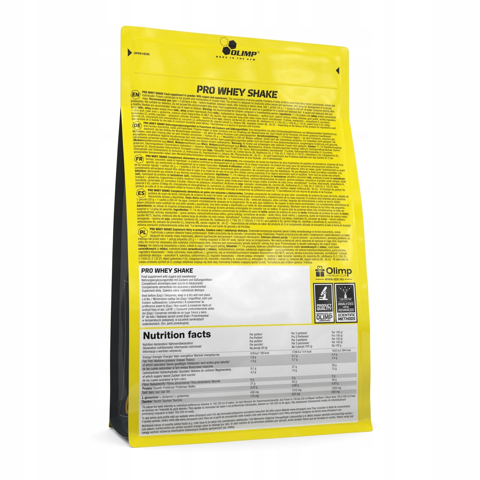 Olimp PRO WHEY SHAKE 700g PROTEIN + CARBOHYDRATE WPC WPI WPH VANILLA FLAVOUR Expiration date at least 3 months from the date of purchase