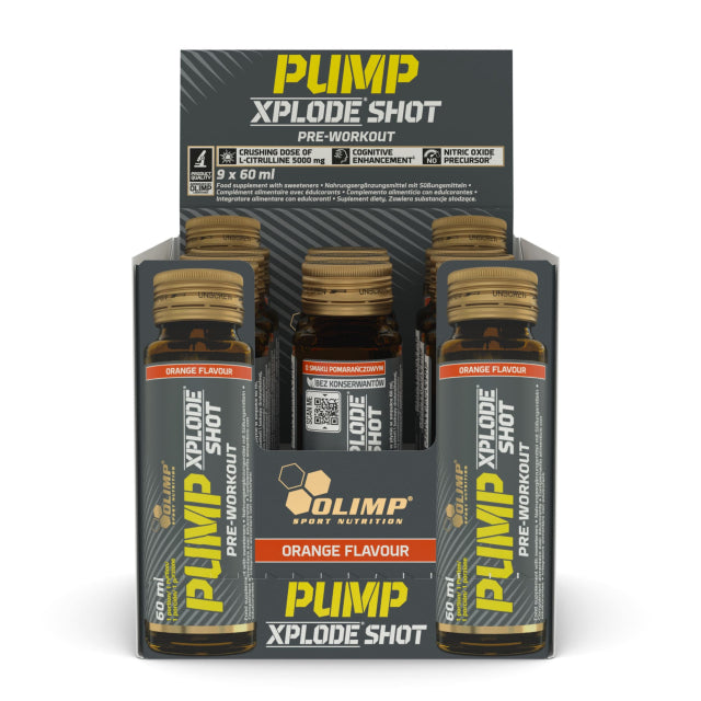 Olimp PUMP XPLODE SHOT 9x60ml CITRULLINE ARGINIANA Pre-workout Orange