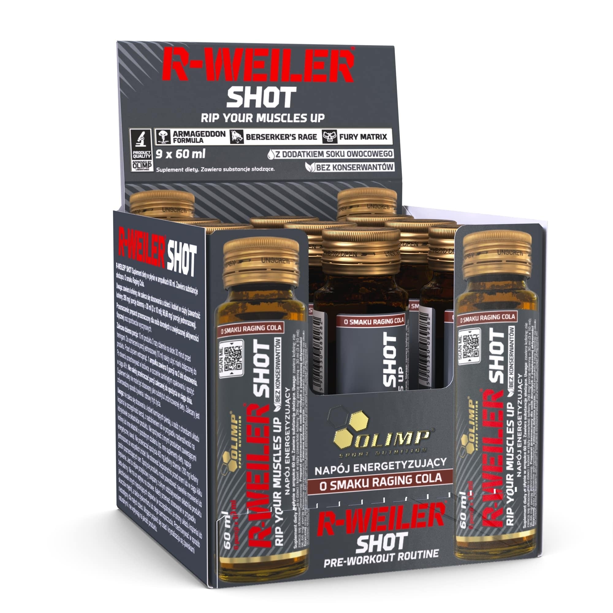 Olimp R-Weiler Shot Glass 60ml - cola