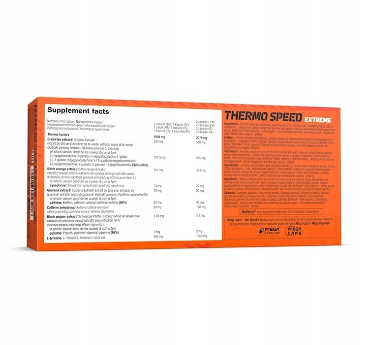 Olimp Thermo Speed Extreme Mega Caps fat burner 120 capsules Packaging status original