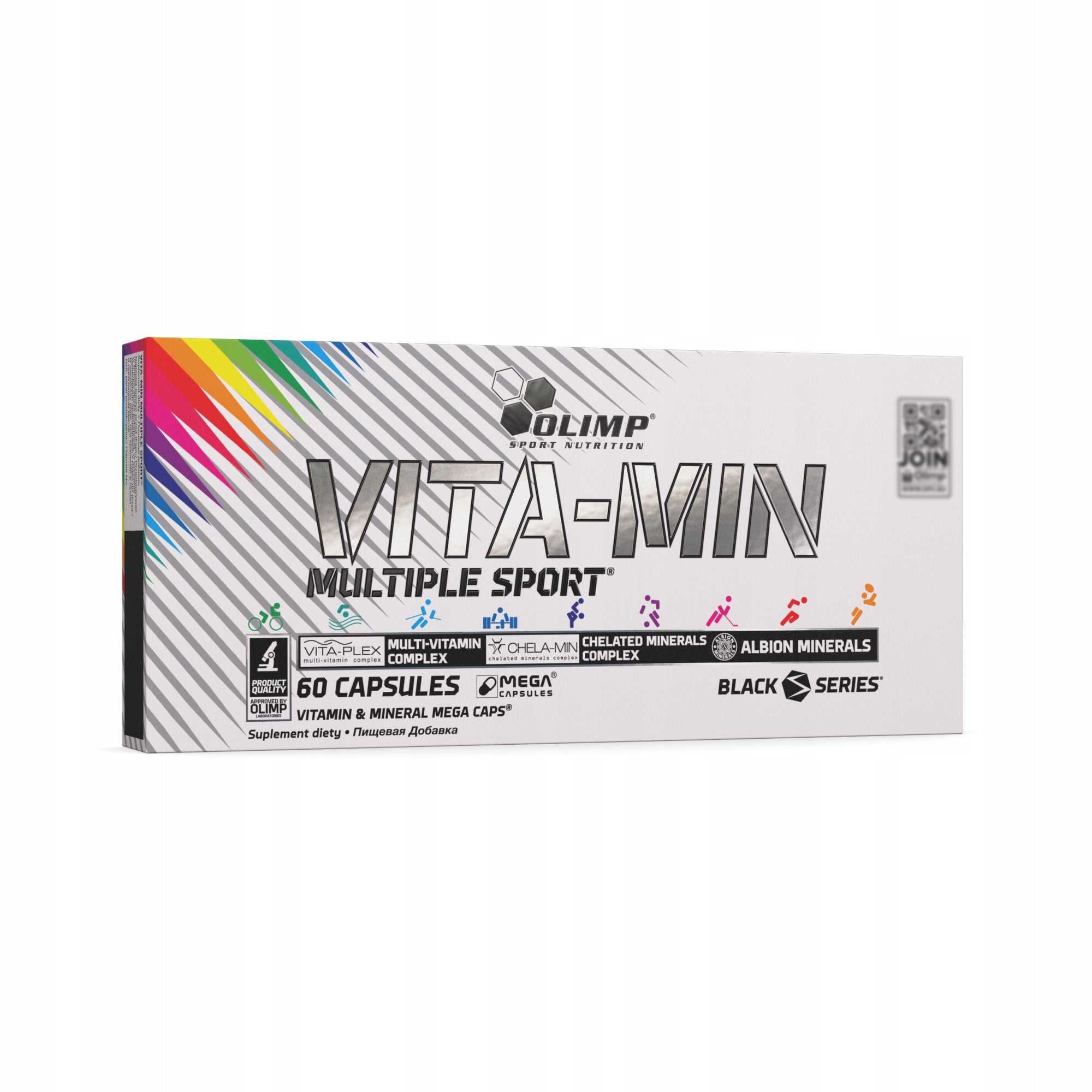 Olimp VITA-MIN MULTIPLE SPORT 60k VITAMINS MAGNESIUM MINERALS D3 POTASSIUM ZINC