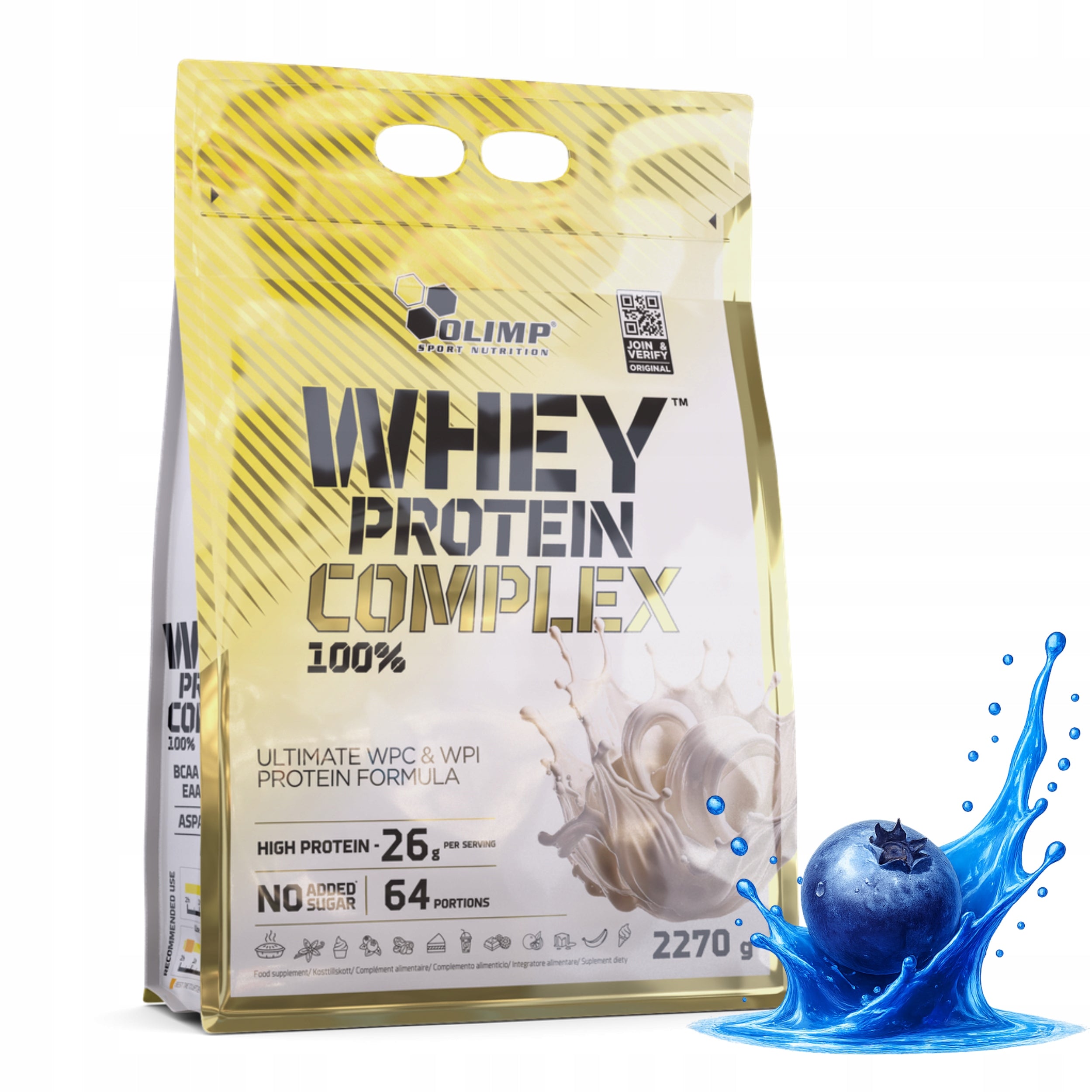 Olimp WHEY PROTEIN COMPLEX 2270g PROTEIN WPI WPC Blueberry / Blueberry