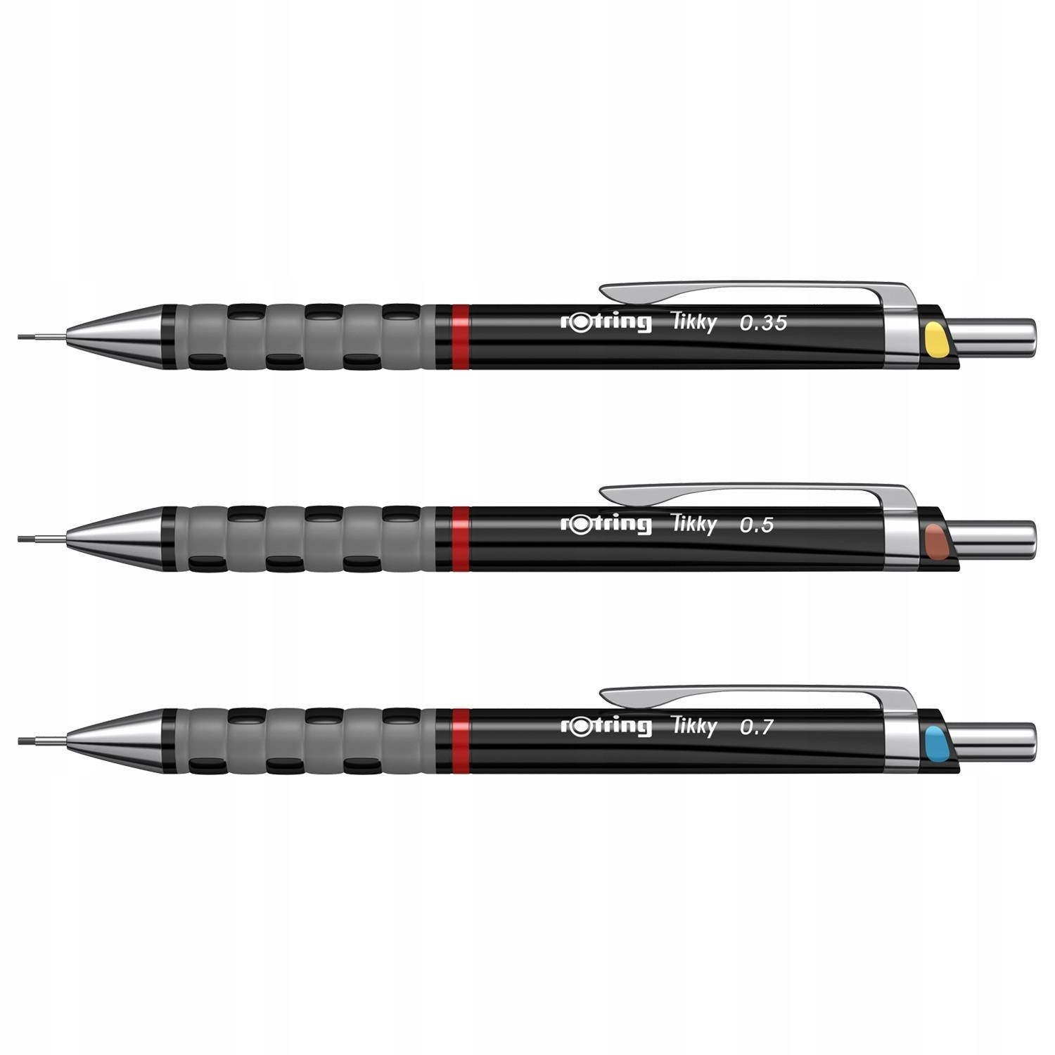 Automatiniai pieštukai Rotring Tikky RD BLK CC, 3 vnt