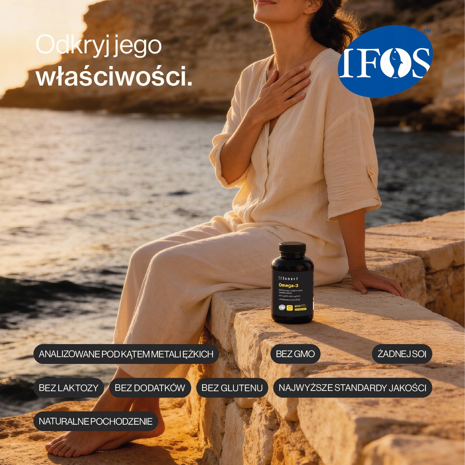 Omega-3 1000mg Wildfish Oil per softgel - 200 Softgels Manufacturer code Z-FTA-300002