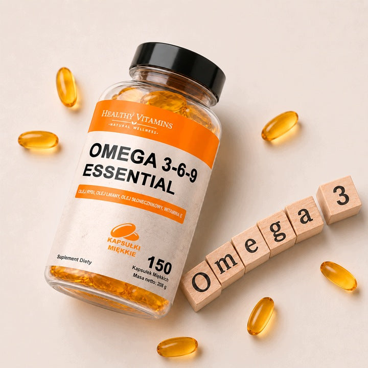 Omega 3-6-9 HEALTH VITAMINS 150 Capsules FISH OIL Fatty Acids EPA DHA Packaging status original