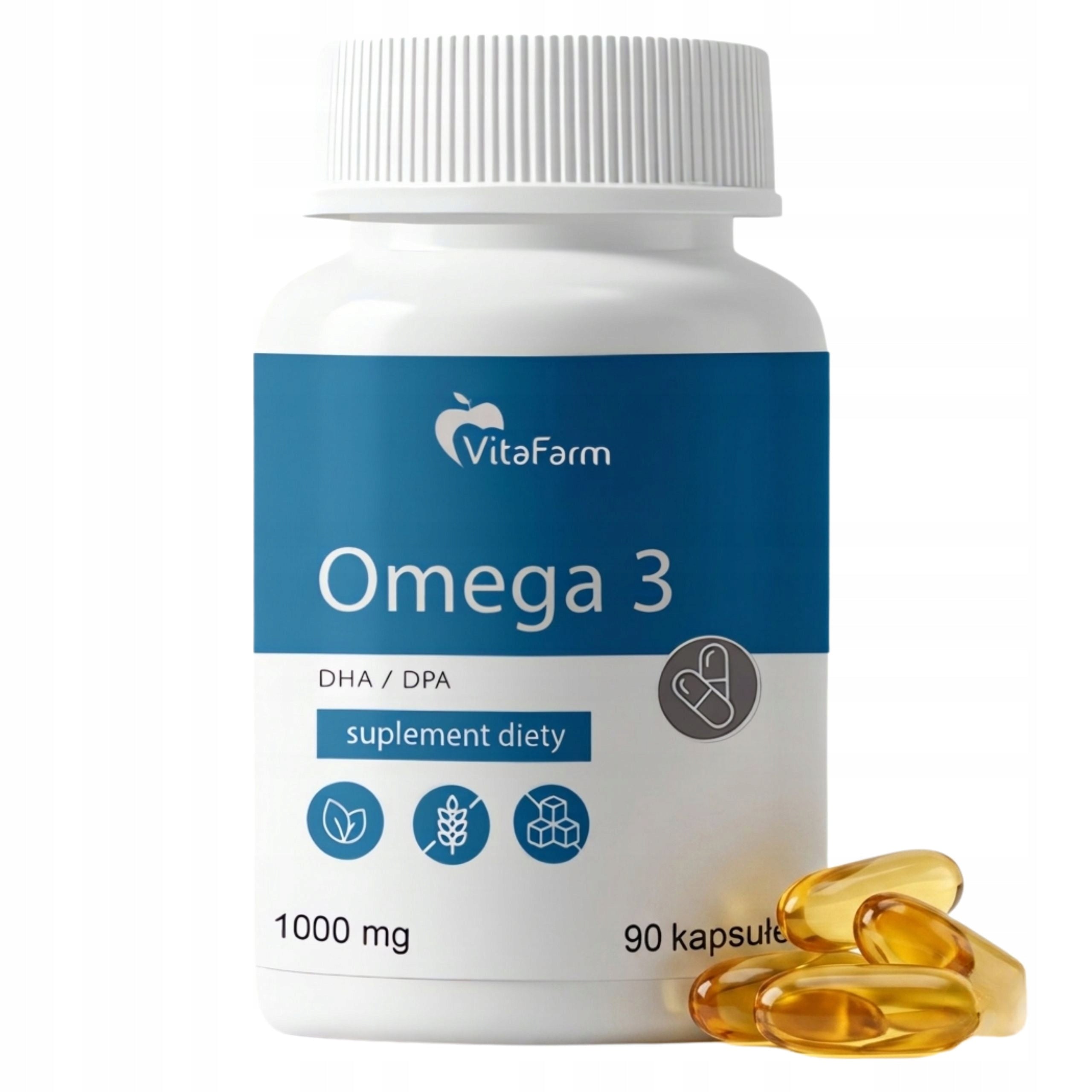 Omega 3 90 Pcs Capsules 1000mg Fish Oil EPA DHA Immunity Heart Brain