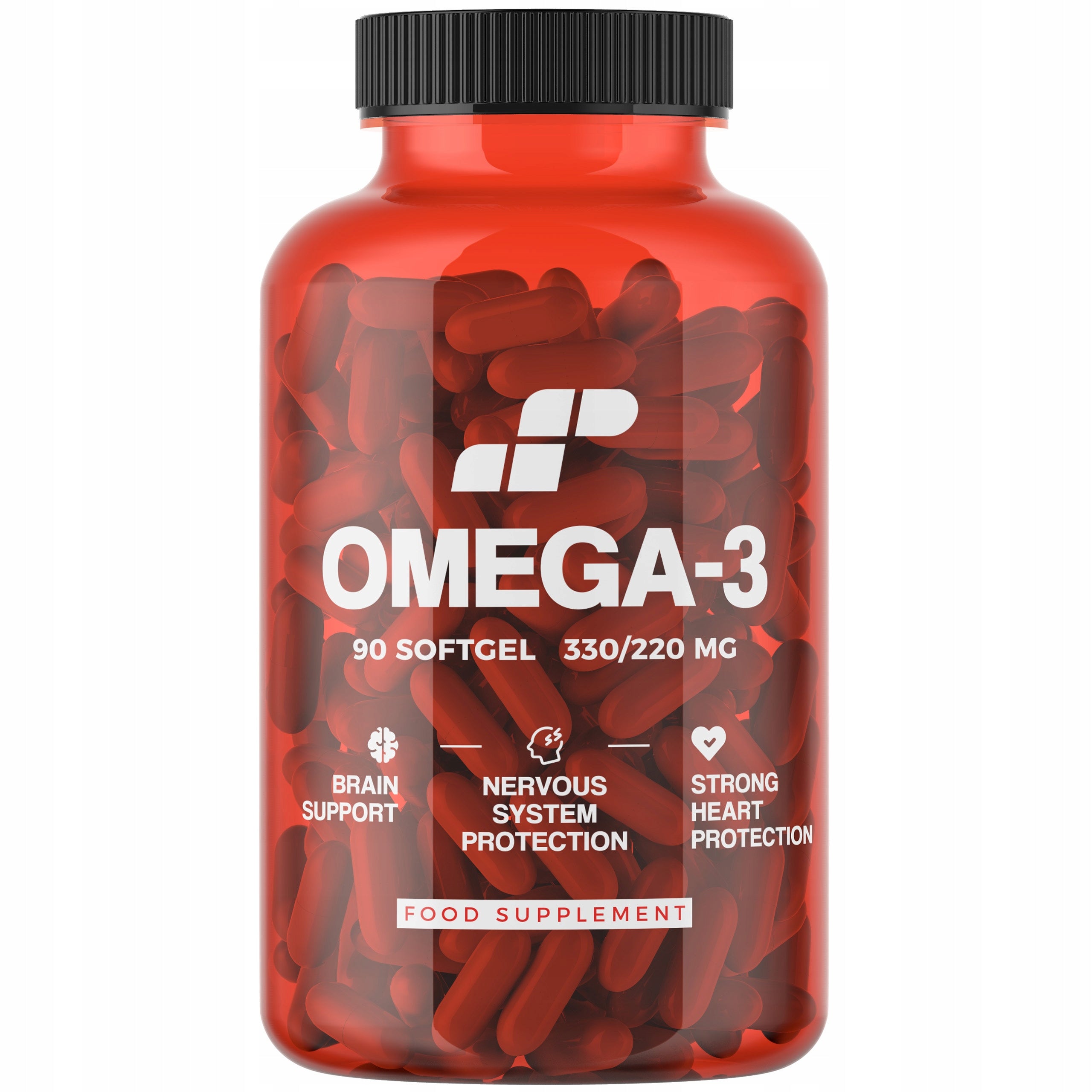 Omega-3 EPA 330mg DHA 220mg 90 kaps Heart Vitamin E Fish Oil MP NUTRITION Packaging status original